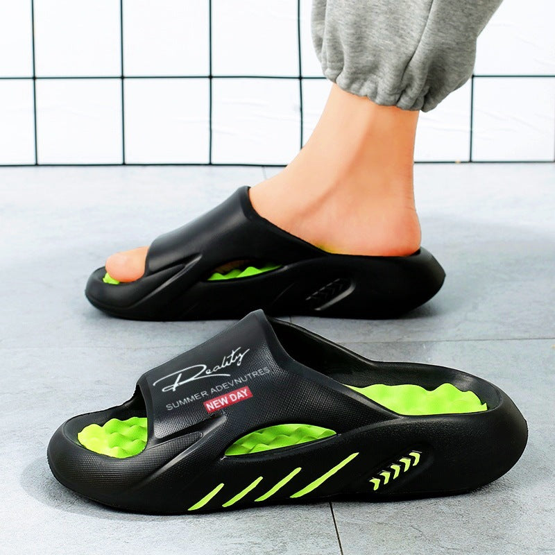 💥50% KORTING 🦶Antislip Cloud-slippers voor heren met dikke zool🌊Verfrissend en huidvriendelijk