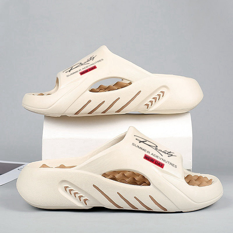 💥50% KORTING 🦶Antislip Cloud-slippers voor heren met dikke zool🌊Verfrissend en huidvriendelijk