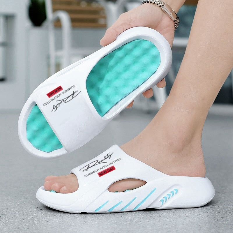 💥50% KORTING 🦶Antislip Cloud-slippers voor heren met dikke zool🌊Verfrissend en huidvriendelijk