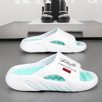 💥50% KORTING 🦶Antislip Cloud-slippers voor heren met dikke zool🌊Verfrissend en huidvriendelijk