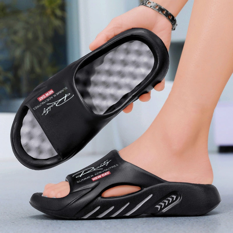 💥50% KORTING 🦶Antislip Cloud-slippers voor heren met dikke zool🌊Verfrissend en huidvriendelijk