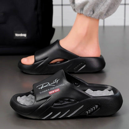 💥50% KORTING 🦶Antislip Cloud-slippers voor heren met dikke zool🌊Verfrissend en huidvriendelijk