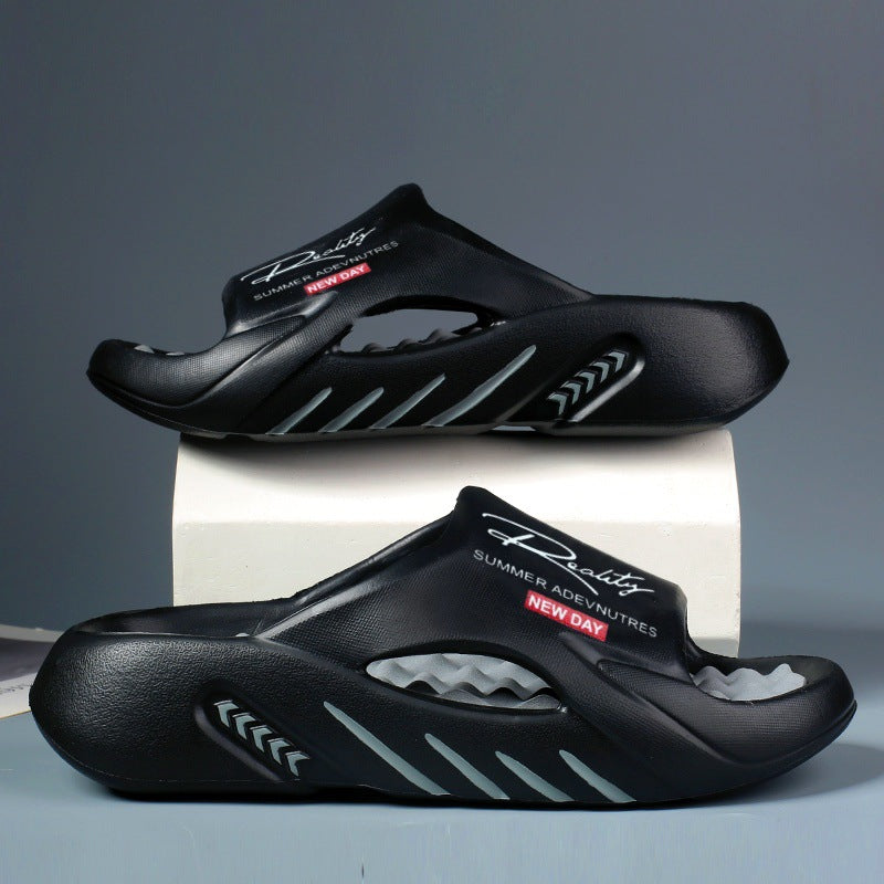 💥50% KORTING 🦶Antislip Cloud-slippers voor heren met dikke zool🌊Verfrissend en huidvriendelijk