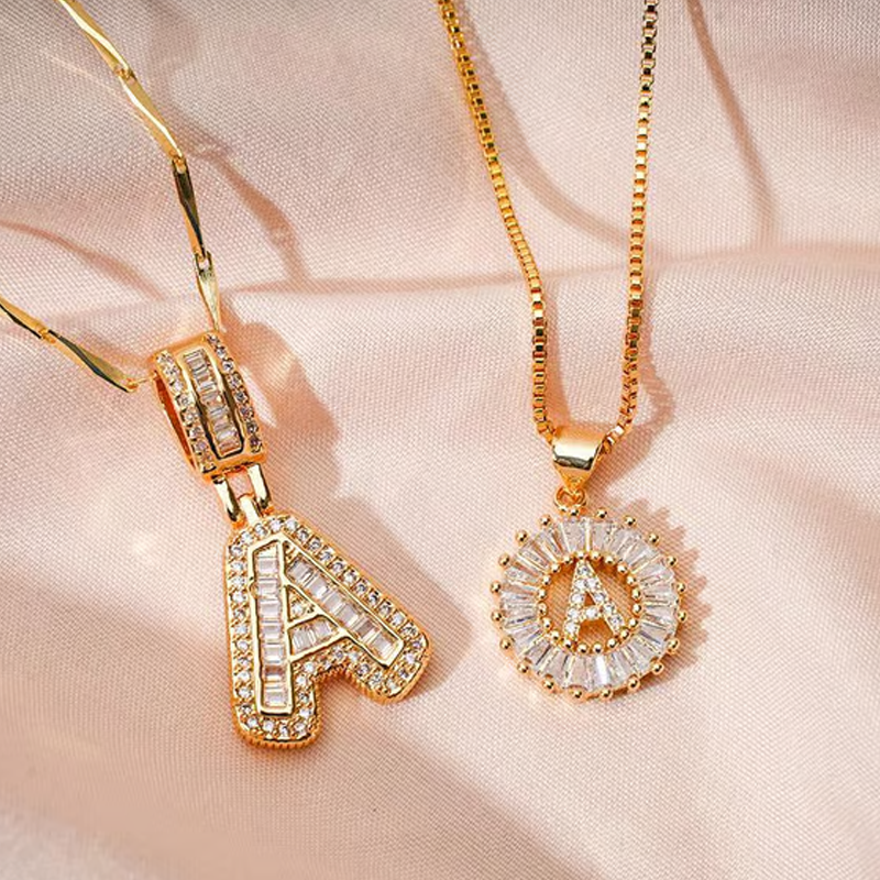 🌸LAATSTE DAG: SPECIALE PRIJS!!🌸Gouden ketting met alfabet-hanger