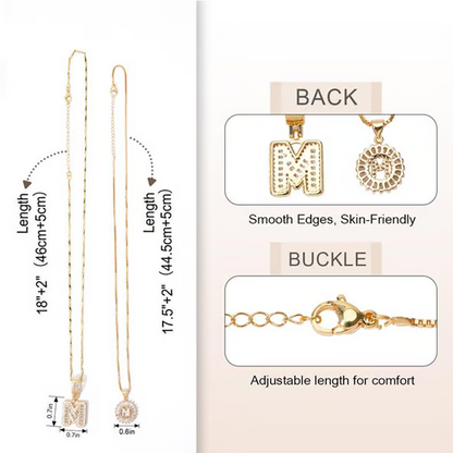 🌸LAATSTE DAG: SPECIALE PRIJS!!🌸Gouden ketting met alfabet-hanger
