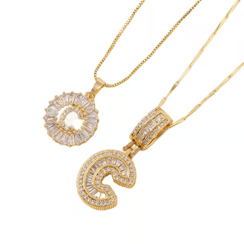 🌸LAATSTE DAG: SPECIALE PRIJS!!🌸Gouden ketting met alfabet-hanger