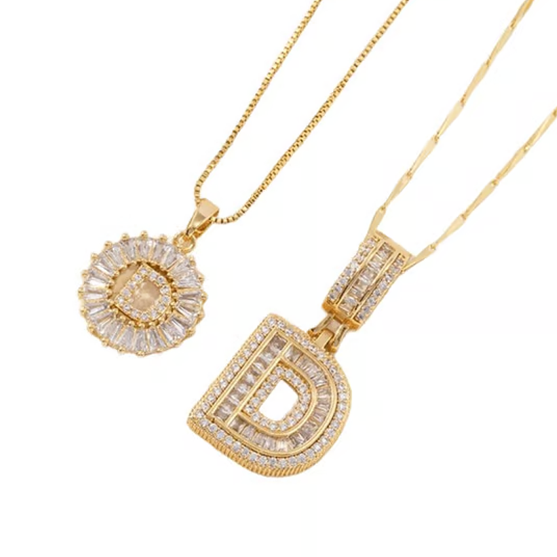 🌸LAATSTE DAG: SPECIALE PRIJS!!🌸Gouden ketting met alfabet-hanger