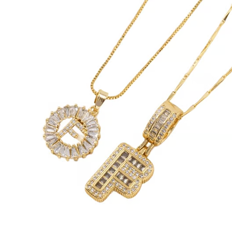 🌸LAATSTE DAG: SPECIALE PRIJS!!🌸Gouden ketting met alfabet-hanger