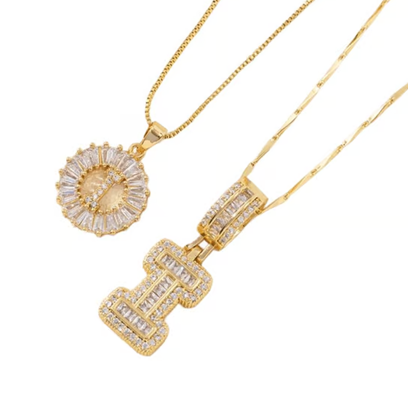 🌸LAATSTE DAG: SPECIALE PRIJS!!🌸Gouden ketting met alfabet-hanger