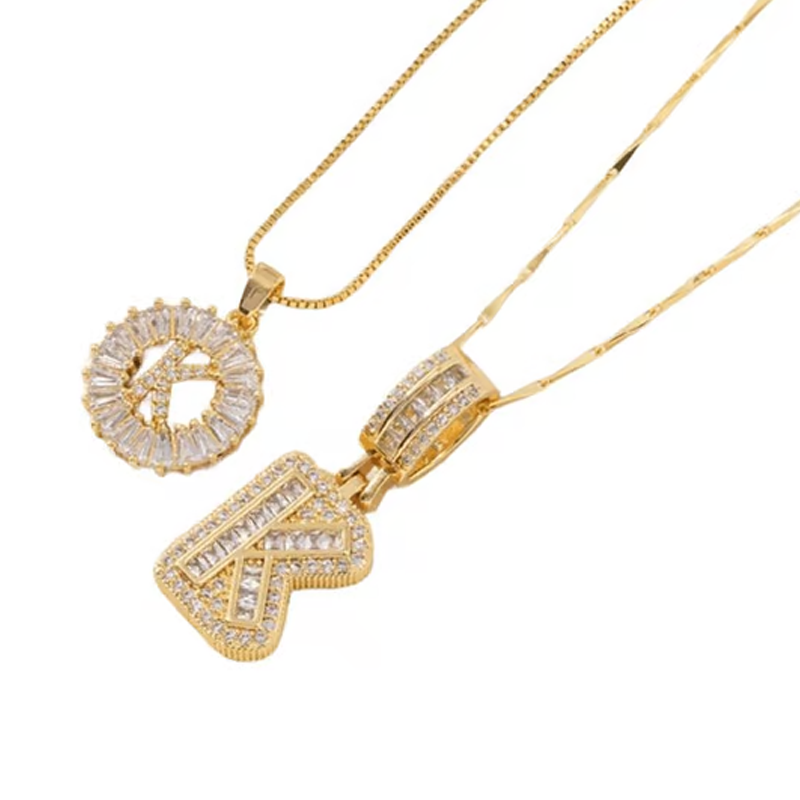 🌸LAATSTE DAG: SPECIALE PRIJS!!🌸Gouden ketting met alfabet-hanger