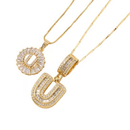 🌸LAATSTE DAG: SPECIALE PRIJS!!🌸Gouden ketting met alfabet-hanger