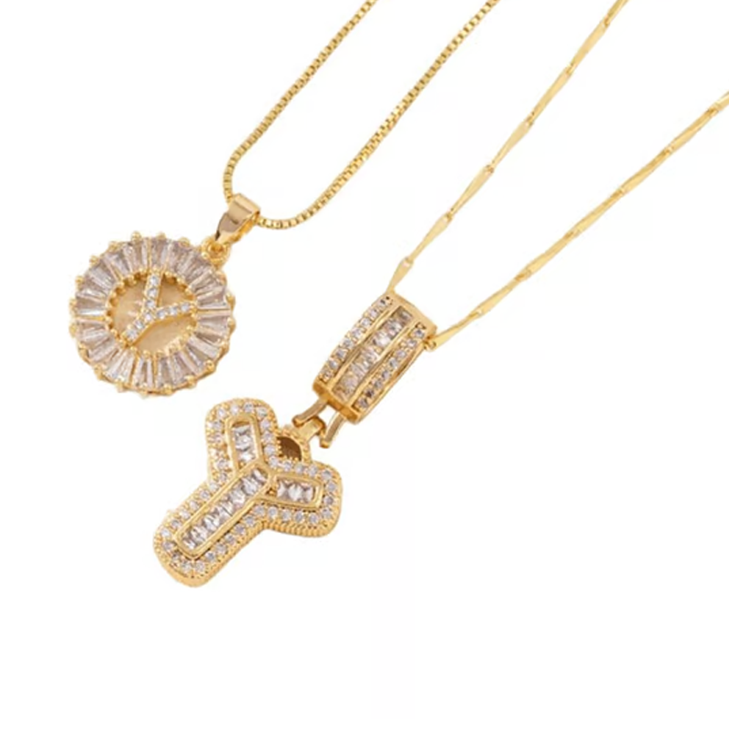 🌸LAATSTE DAG: SPECIALE PRIJS!!🌸Gouden ketting met alfabet-hanger