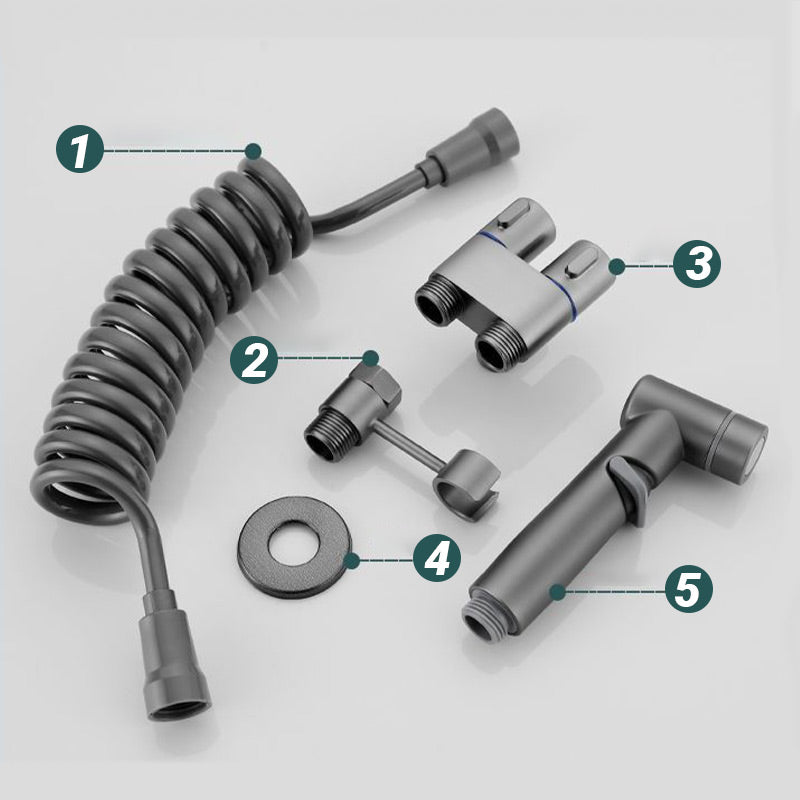 🚽 2-in-1-set: afsluitklep voor het toilet en een sproeier💧🛠️