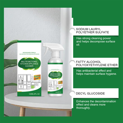🧽 Multifunctionele reinigingsspray voor keukenapparatuur | Vet- en vuilverwijderaar