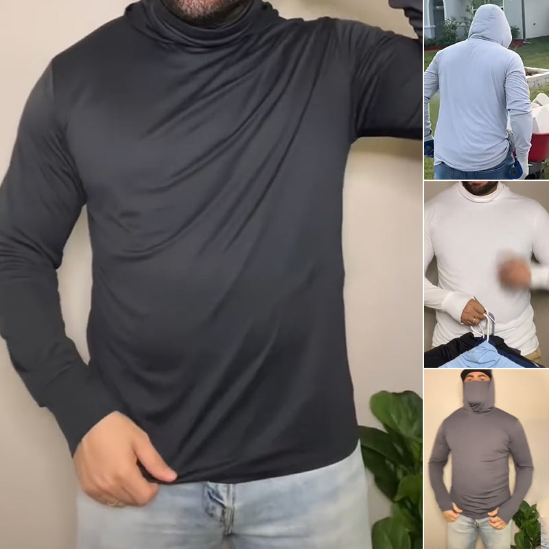 Sneldrogende lichte herenhoodie met UV-bescherming