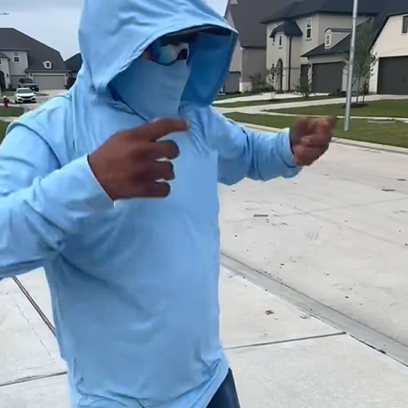 Sneldrogende lichte herenhoodie met UV-bescherming
