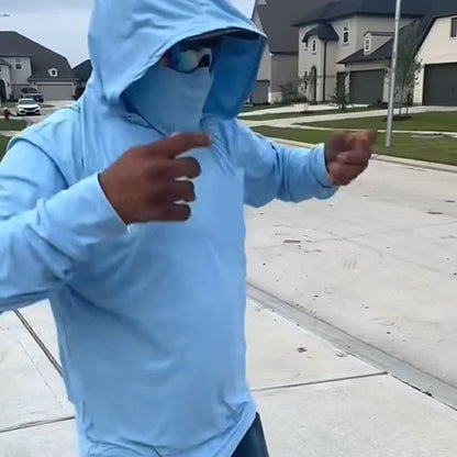 Sneldrogende lichte herenhoodie met UV-bescherming