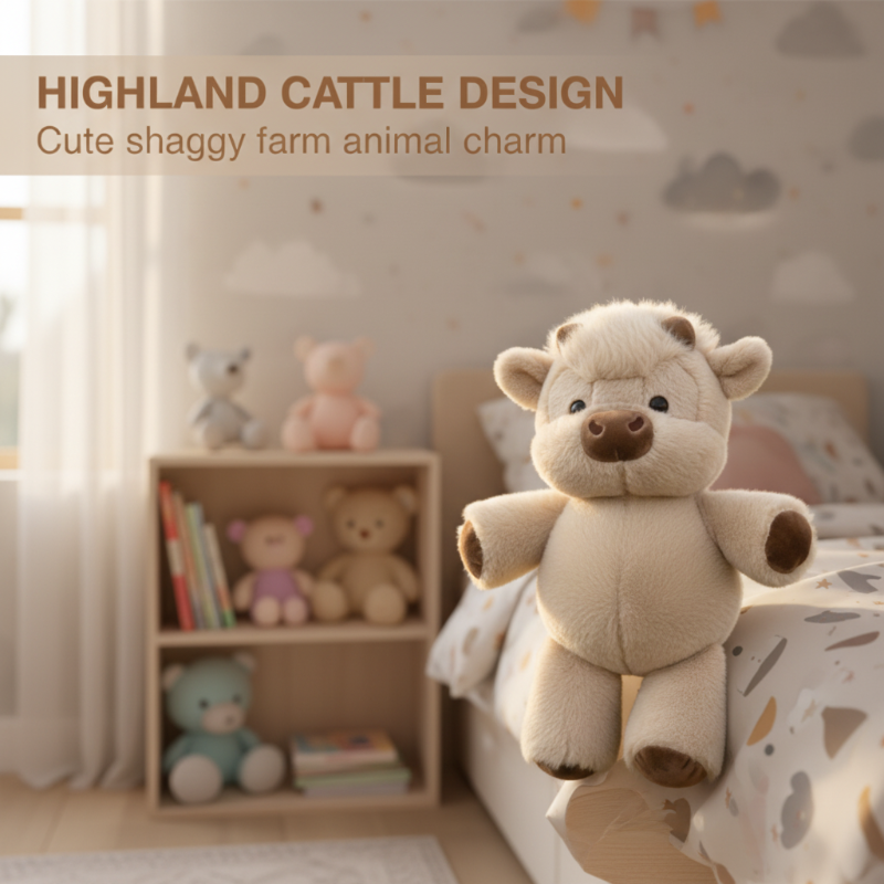 🧸Schattige knuffel van een Schotse hooglandkoe