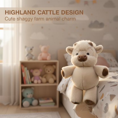 🧸Schattige knuffel van een Schotse hooglandkoe