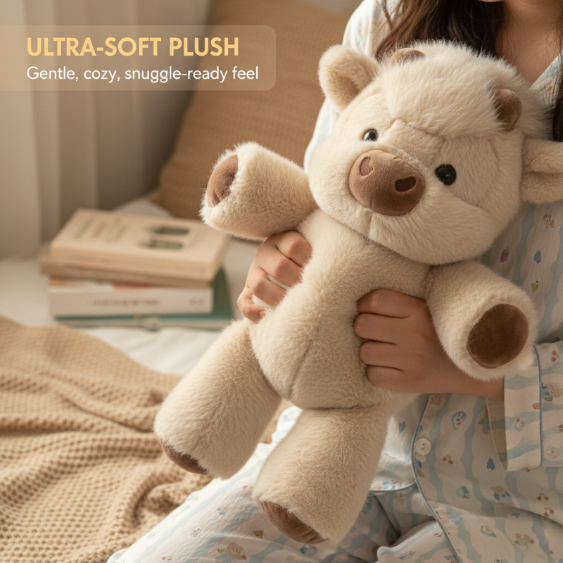 🧸Schattige knuffel van een Schotse hooglandkoe