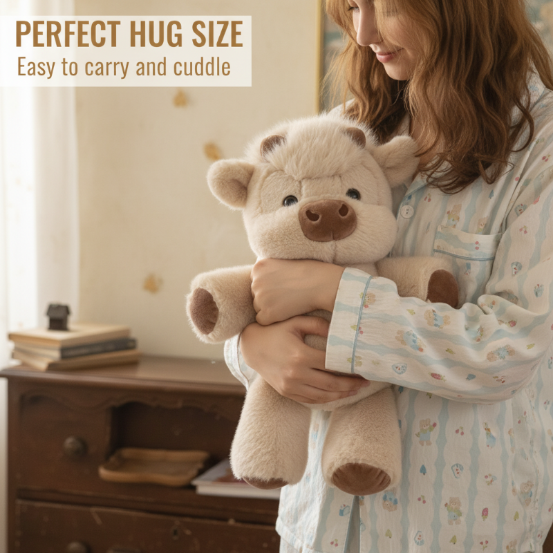 🧸Schattige knuffel van een Schotse hooglandkoe