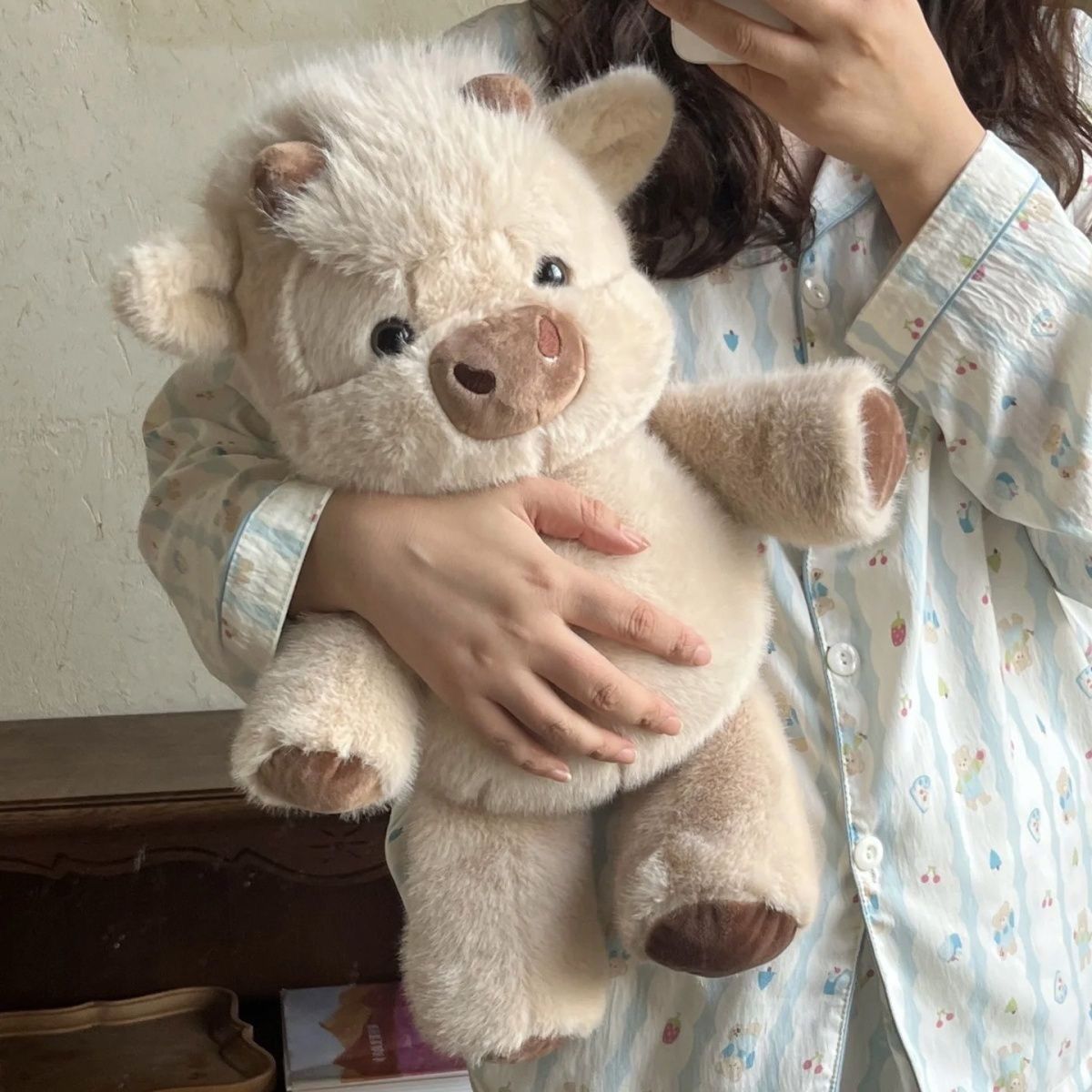 🧸Schattige knuffel van een Schotse hooglandkoe