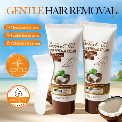 🥥 Coconut Oil Hair Removal Cream for Smooth Skin | Gentle & nourishing