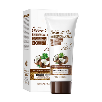 🥥 Coconut Oil Hair Removal Cream for Smooth Skin | Gentle & nourishing