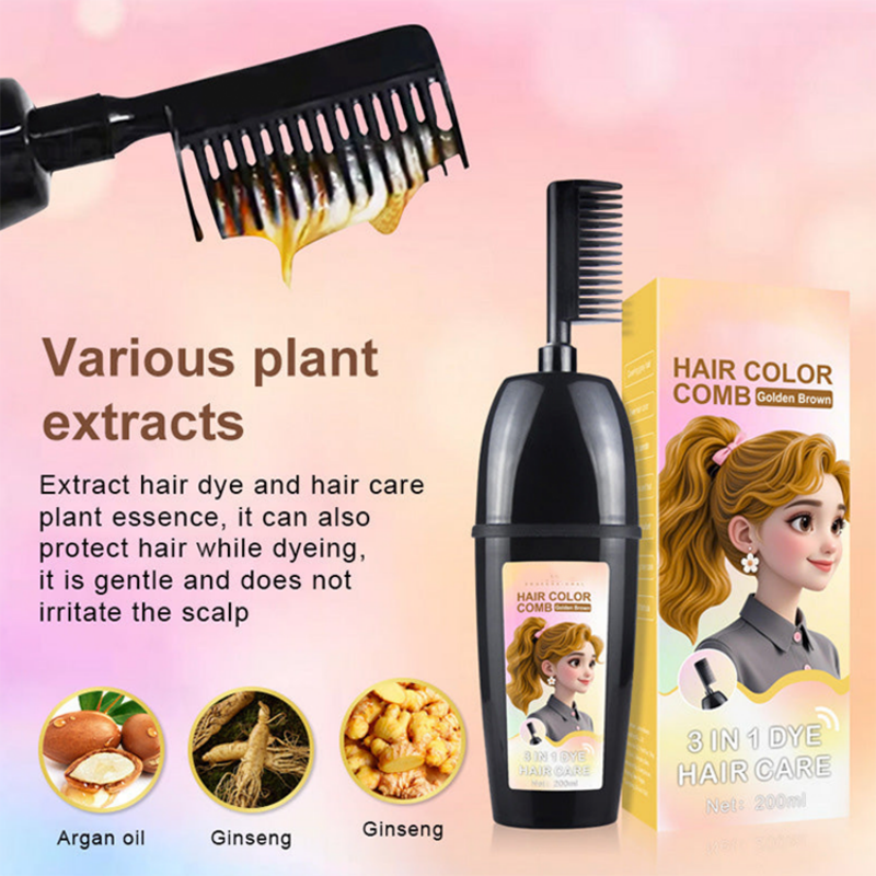 💇‍♀️ 3-in-1 haarkleurkam | Kleuren • Mengen • Aanbrengen – Alles in één
