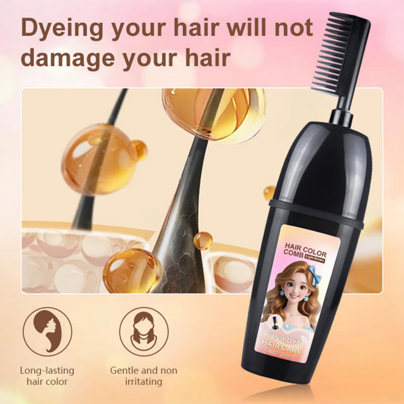 💇‍♀️ 3-in-1 haarkleurkam | Kleuren • Mengen • Aanbrengen – Alles in één