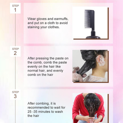 💇‍♀️ 3-in-1 haarkleurkam | Kleuren • Mengen • Aanbrengen – Alles in één
