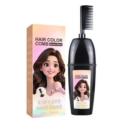 💇‍♀️ 3-in-1 haarkleurkam | Kleuren • Mengen • Aanbrengen – Alles in één