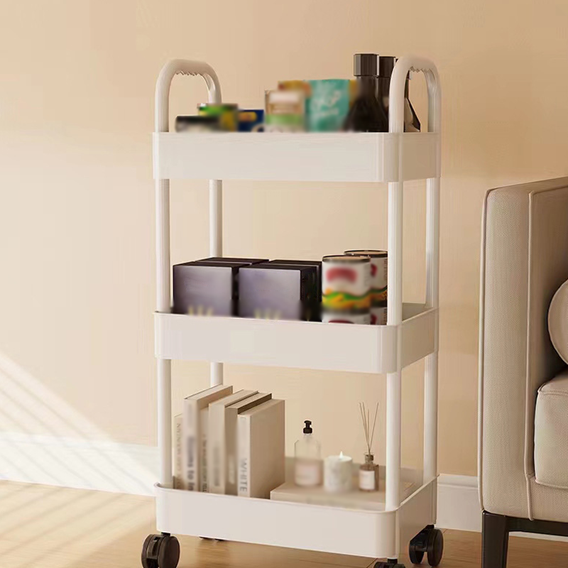 🌞Fris De Lente In Met 50% Korting!🏡Verrijdbare Trolley op Wielen | Smalle Rolwagen voor Keuken & Badkamer | Ruimtebesparend Opbergrek (Tot 5 Lagen)