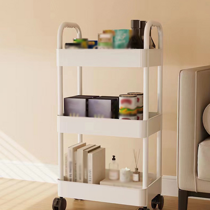 🌞Fris De Lente In Met 50% Korting!🏡Verrijdbare Trolley op Wielen | Smalle Rolwagen voor Keuken & Badkamer | Ruimtebesparend Opbergrek (Tot 5 Lagen)