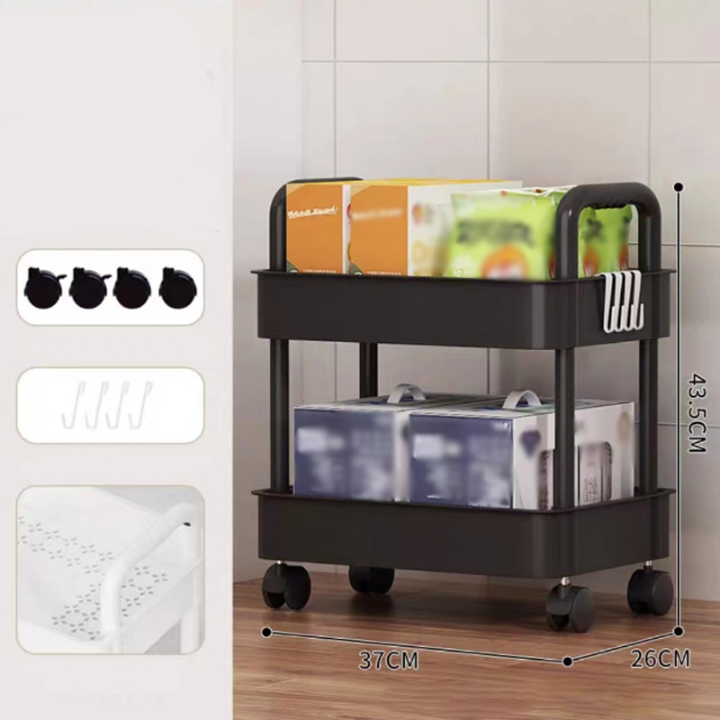 🌞Fris De Lente In Met 50% Korting!🏡Verrijdbare Trolley op Wielen | Smalle Rolwagen voor Keuken & Badkamer | Ruimtebesparend Opbergrek (Tot 5 Lagen)