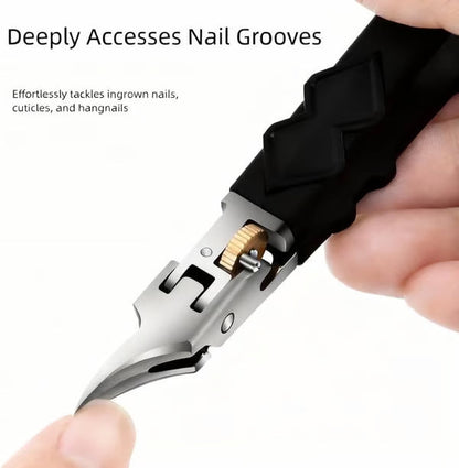 🌞Fris De Lente In Met 50% Korting!💅RVS Nageltang voor Kalknagels & Ingegroeide Teennagels | Professionele 3-Delige Pedicure Set met Antislip Grip