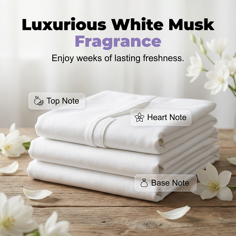 🧺 50% Korting – 5-in-1 White Musk Wasmiddel Pods (80 Stuks) | Frisse Geur & Krachtige Reiniging in Één Capsule