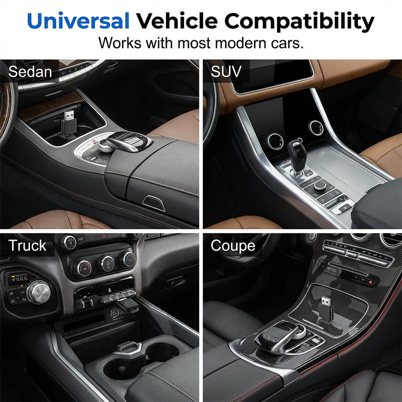 🚗 2-in-1 draadloze iOS- en Android Auto-adapter | Direct verbinding • Betrouwbaar