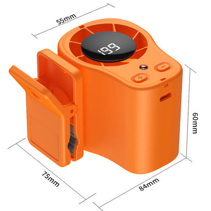 💨Ventilator met draagarm – LED-display | Vrijstaand • Om de nek te dragen • Oplaadbaar
