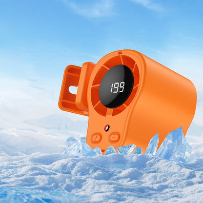 💨Ventilator met draagarm – LED-display | Vrijstaand • Om de nek te dragen • Oplaadbaar