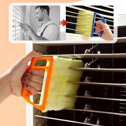 💥🌿🏠50% KORTING! Verstelbare jaloezieënreiniger, past op alle lamellen, geschikt voor verticale/horizontale jaloezieën, ventilatie en vensterbanken🛡️✅