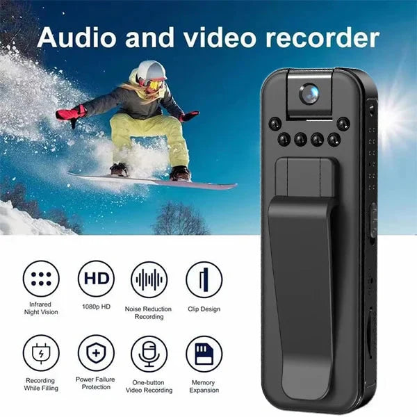 📷 HD 1080P Draagbare Mini-sportcamera | Waterdicht • Klein & krachtig