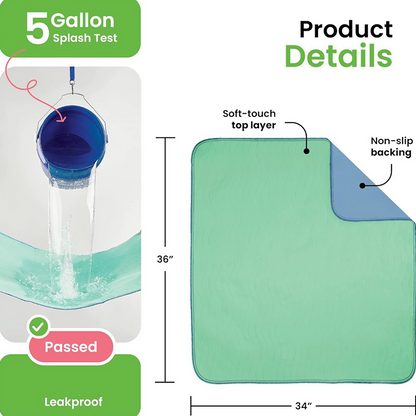 🥳UITVERKOOP 2026: 50% KORTING – ￡15,99!!🌟Herbruikbare, zeer absorberende bedbeschermingsmatten