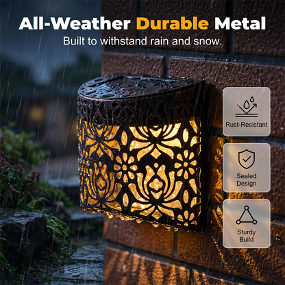 🔥 Hot sale 30% OFF🔥Solar Powered Hollow-Out Wall Light