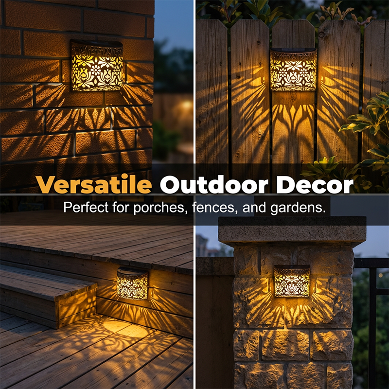 🔥 Hot sale 30% OFF🔥Solar Powered Hollow-Out Wall Light