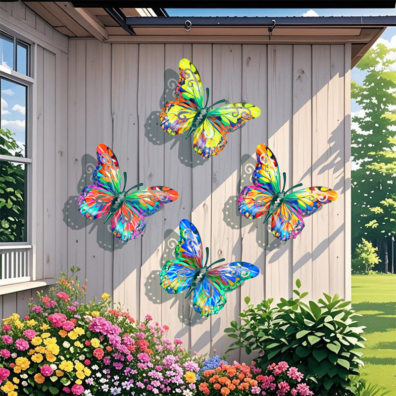 🦋 Metalen vlinder wanddecoratie voor buiten | Roestvrij • Weerbestendig