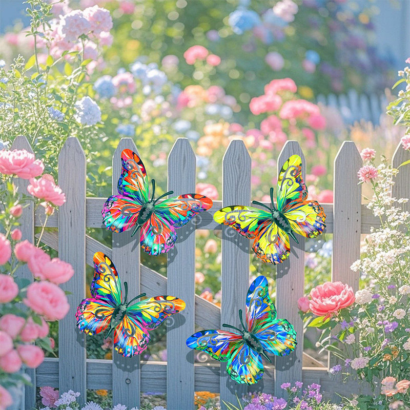 🦋 Metalen vlinder wanddecoratie voor buiten | Roestvrij • Weerbestendig