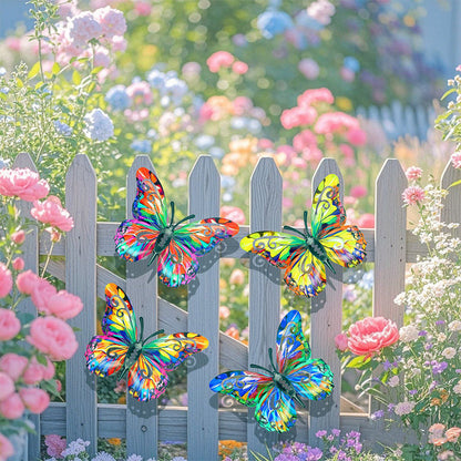 🦋 Metalen vlinder wanddecoratie voor buiten | Roestvrij • Weerbestendig