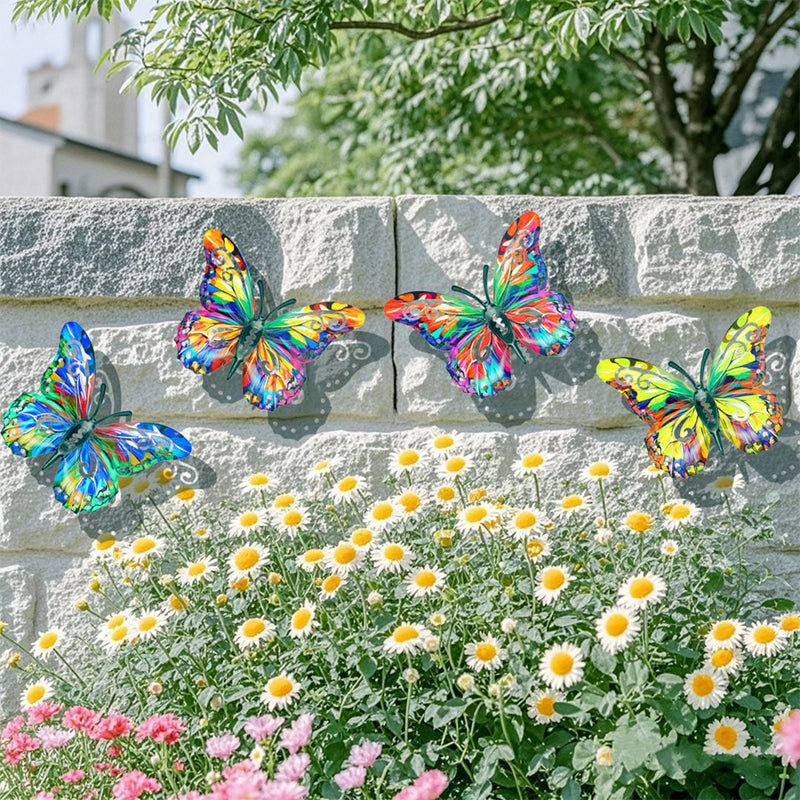 🦋 Metalen vlinder wanddecoratie voor buiten | Roestvrij • Weerbestendig