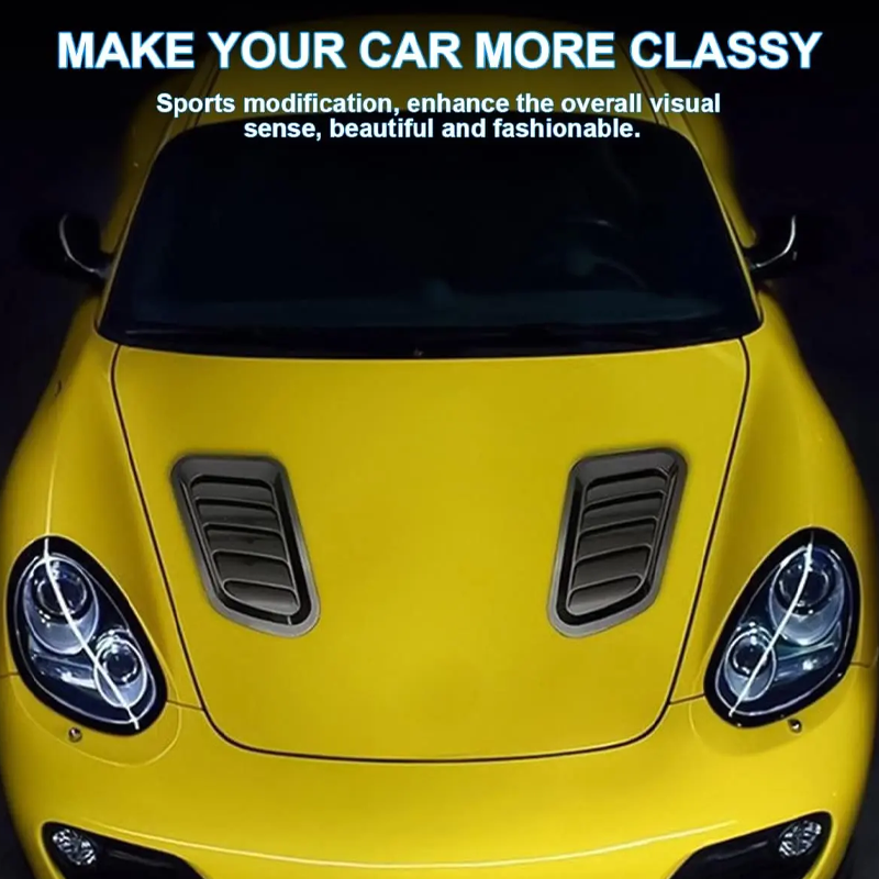 🚗 57% Korting – Universele Motorkap Ventilatie Decoratie | Sportieve Look & Directe Upgrade